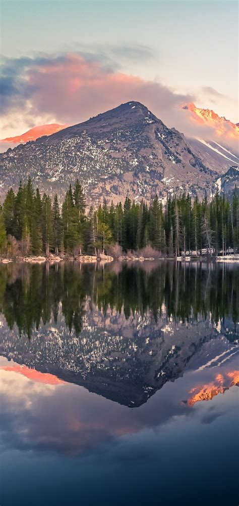 1080x2280 Bear Lake Reflection At Rocky Mountain National Park 4k One