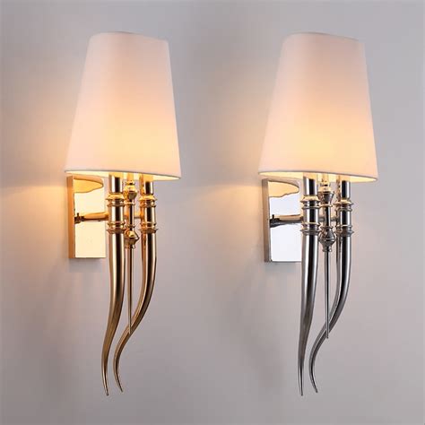 Alibaba.com offers 55,489 bedroom wall lights products. Modern Iron Claw Horn Cloth Wall Light Bedroom Bedside ...