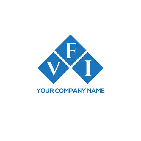 Vfi Letter Logo Design On White Background Vfi Creative Initials