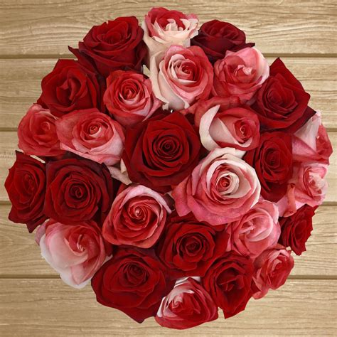 Red And Bicolor Redwhite Tinted Roses Ebloomsdirect Weddings 2019 2020