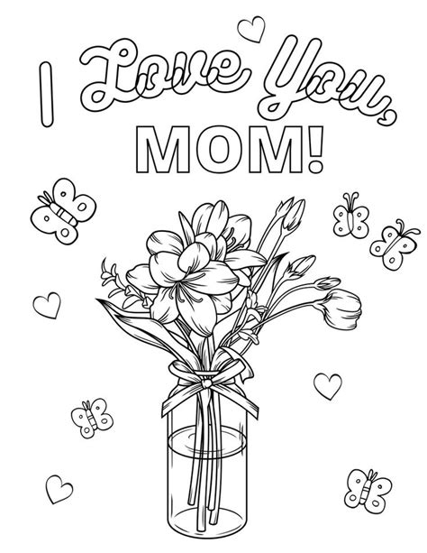 Mothers Day Coloring Page Mothers Day Printables Etsy Mothers Day Coloring Pages Mothers
