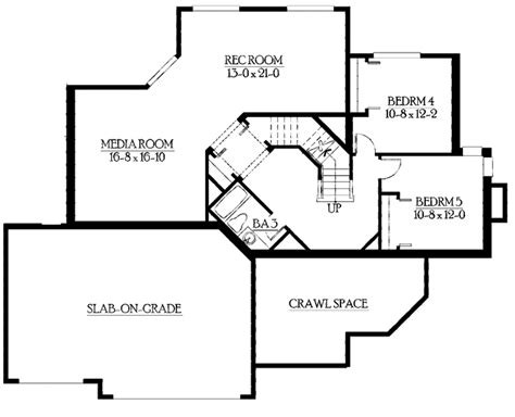 Craftsman Style House Plan 5 Beds 35 Baths 4375 Sqft Plan 132 392