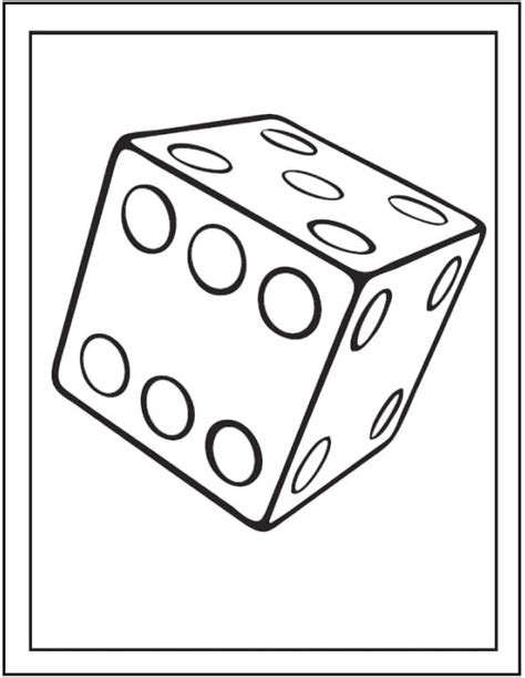 Dice Free Printable Coloring Page Free Printable Coloring Pages For Kids
