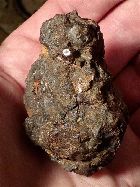 An Example Of The Sericho Pallasite Meteorite As Found In Its Raw