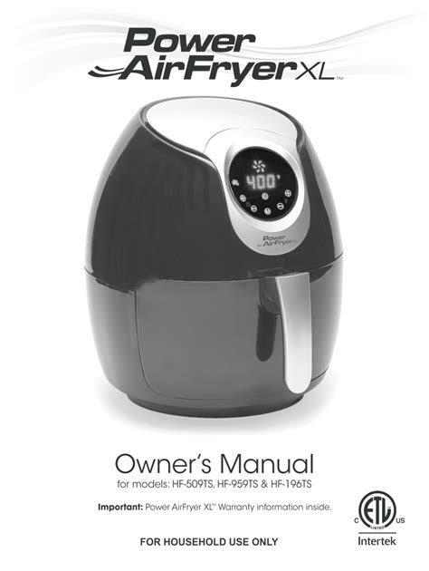 fryer air xl power manual pdf recipe form pdffiller fill printable dobraemerytura