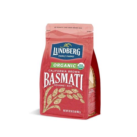 Lundberg Organic Long Grain California Brown Basmati Rice 2lbs In