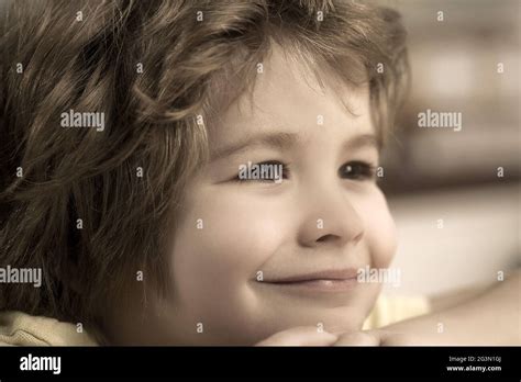 Portrait Of A Cute Little Boy Smiling Stock Photo Alamy