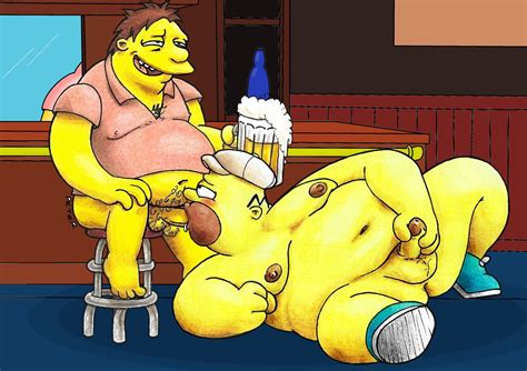 Rule 34 Alcohol Balls Barney Gumble Beer Belly Big Belly Bottomless Brown Hair Fat Fat Man