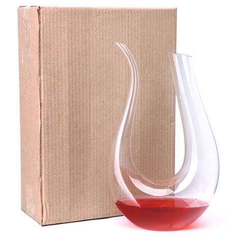U Shaped Hand Flown Glass Red Wine Decanter Aerator Liquor Dispenser