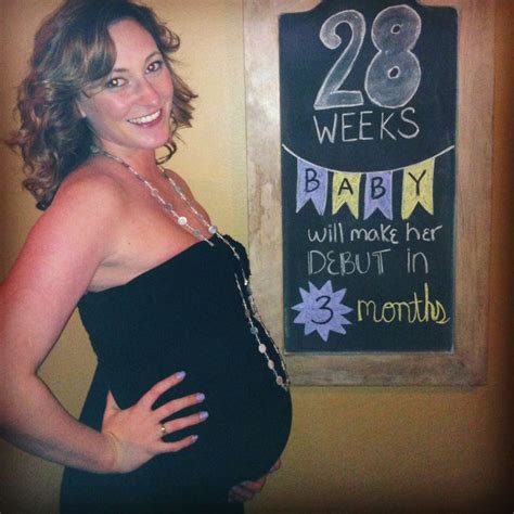 28 Weeks Pregnant Chalkboard Embarazo