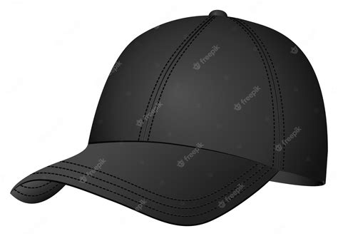 Premium Vector Black Baseball Cap