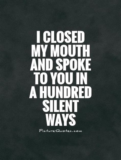 silent love quotes and sayings silent love picture quotes
