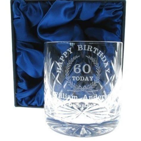 When you're thinking about 60th birthday gift ideas, really go all out and turn the past into a present they will never forget. 60th Birthday Whisky Glass: Engraved - The Personalised ...