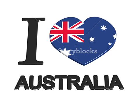 I Love Australia Royalty Free Stock Image Storyblocks