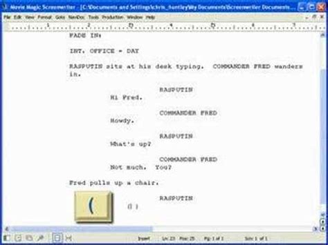 In the industry, final draft and movie magic screenwriter dominate among screenwriting software applications. Screenwriting Basics: Movie Magic Screenwriter 6.0 - YouTube