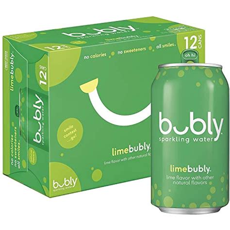Bubly Sparkling Water Lime 12 Ounce Cans Pack Of 12