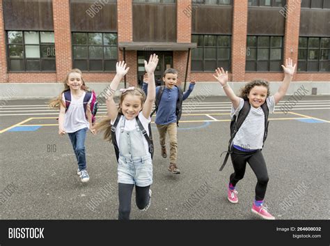 Group Students Outside Image And Photo Free Trial Bigstock