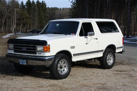 Purchase Used 1990 Ford Bronco Xlt Sport Utility 2 Door 58l In