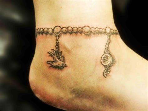 Charm Bracelet Tattoo Part 1 Ankle Tattoos Charm Bracelet Tattoo