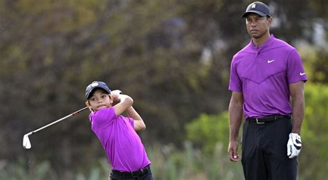 Tiger Woods And Son Charlie Shoot Under In First Round Of Pnc