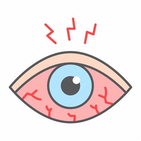 Eye Sore Redness Allergy Disease Sclera Irritant Icon Download