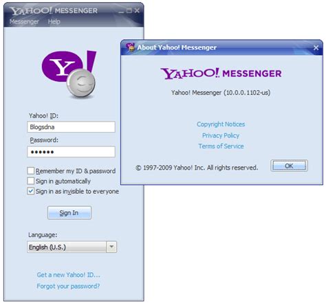 Download Yahoo Messenger 10 Final 10001102 Offline