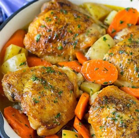 Cuisses de poulet aux carottes au cookeo pour votre dîner