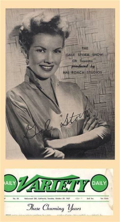 Gale Storm 1957 Variety Ad Sitcoms Online Photo Galleries