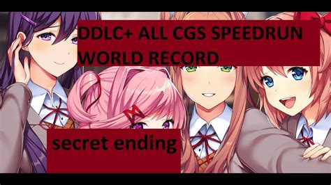 Doki Doki Literature Club All Cgs 100 Skipless Speedrun World Record