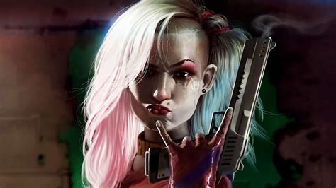 Seni Senjata Keren Harley Quinn Harley Quinn Karya Seni Artis Artstation Wallpaper Hd
