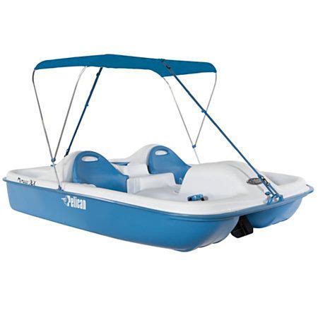 This is a pedal boat with a canopy which is going to prevent you from getting scorched. Sun Dolphin 5-Person Pedal Boat With Canopy-427698 ...