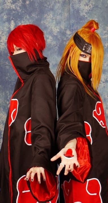 Naruto Deidara And Sasori Akatsuki Cosplay Manga Cosplay Naruto Cosplay