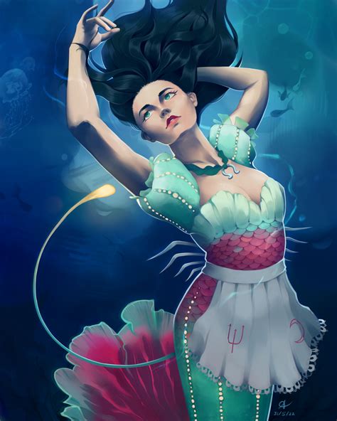 Artstation Alices Siren Dress As Mermaid