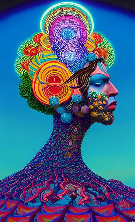 psychedelic portrait 5 digital art by barroa artworks fine art america