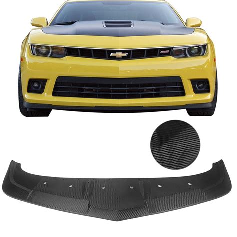 2014 2015 Chevrolet Camaro Ss 1le Style Front Bumper Lip Carbon Fiber