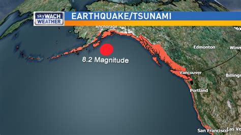 80 Magnitude Earthquake Off The Coast Of Alaska Wach