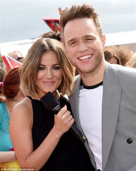 X Factor Co Hosts Caroline Flack And Olly Murs Get To Work In Their New