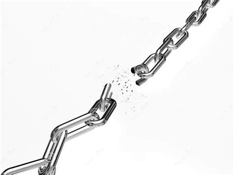 Breaking Chain Stock Illustration Illustration Of Disconnected 16229108
