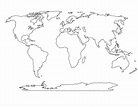 World Map Vector Template Copy World Political Map Outline Printable ...