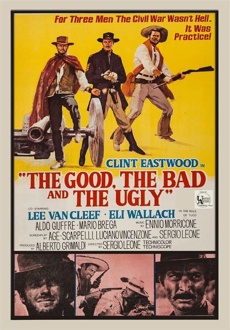 Clint Eastwood Good Bad Ugly Poster