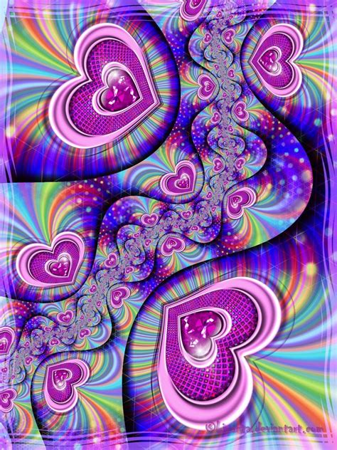 Psychedelic Art Heart