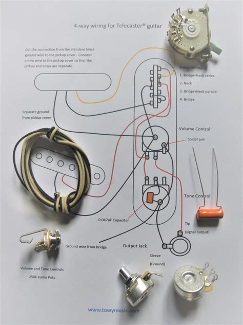 Wiring Diagram Fender Tele 4 Way Switch Wiring Diagram Digital
