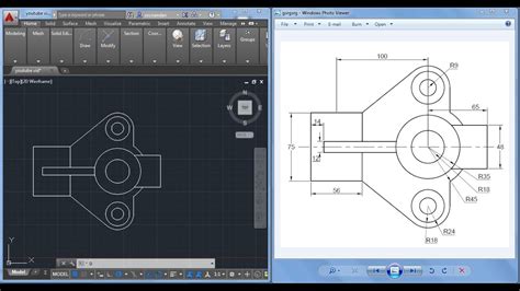 Autocad Mechanical Drawings Samples At Paintingvalley Com Explore Collection Of Autocad