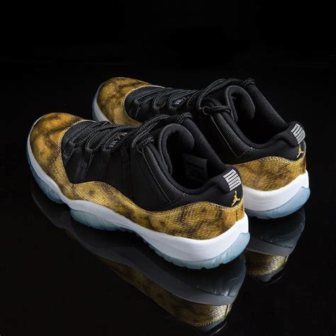 Air Jordan 11 Low Golden Snake Custom Sneaker Bar Detroit