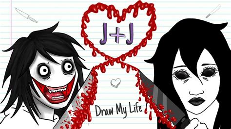 JEFF JANE THE KILLER VALENTINES DAY Draw My Life Creepypasta Special Love Story YouTube