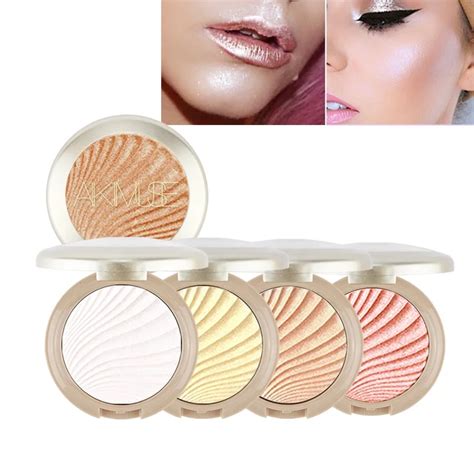 Highlighter Palette Makeup Long Lasting Face Brighten Conturing Shimmer