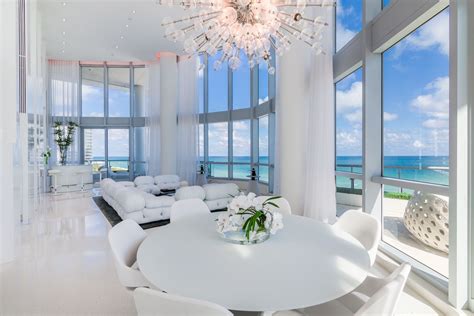 Sophisticated Miami Oceanfront Townhouse Haute Residence Featuring