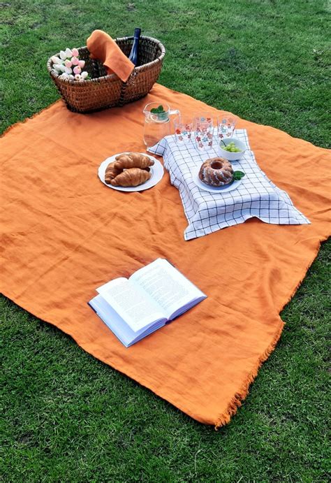 Halfmoon Linen Picnic Mat Cutest Picnic Blankets Popsugar Smart Living Uk Photo 4