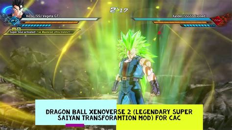 Dragon Ball Xenoverse 2 Legendary Super Saiyan Transformation Mod For Cac Youtube