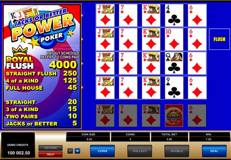 Enjoy free slots, blackjack, roulette and video poker from the top software makers with no sign up needed. Play Jacks or Better Power Poker by Microgaming for FREE | Online Casino Hex